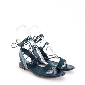 White House Black Market Nova Teal Strap Sandals